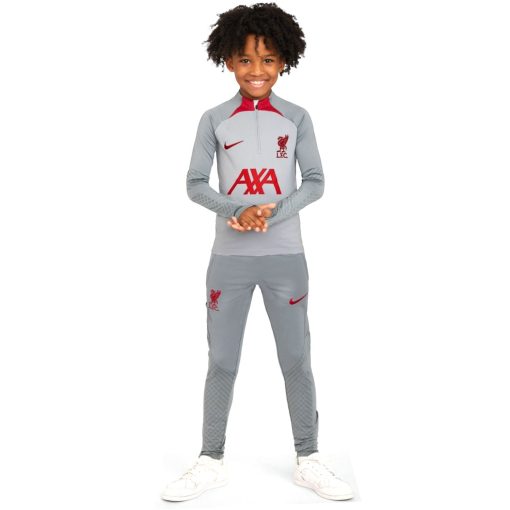 Nike Liverpool Strike Trainingspak 2022-2023 Kids Grijs Rood