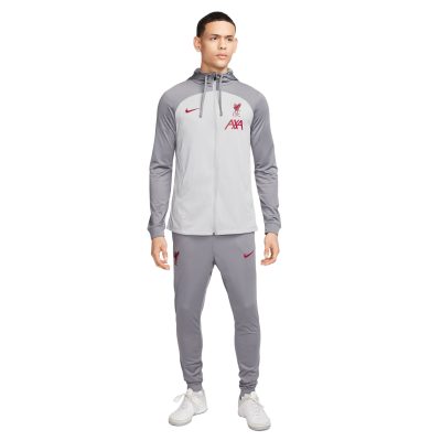 Nike Liverpool Strike Trainingspak Full-Zip Hooded 2022-2023 Grijs Rood