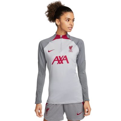 Nike Liverpool Strike Trainingstrui 2022-2023 Dames Grijs Rood