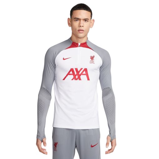 Nike Liverpool Strike Trainingstrui 2022-2023 Wit Grijs Rood