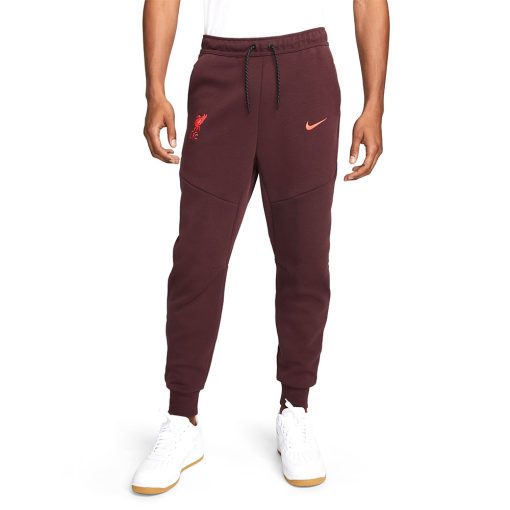 Nike Liverpool Tech Fleece Trainingsbroek 2022-2023 Bordeauxrood Rood