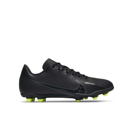 Nike Mercurial Vapor 15 Club Gras / Kunstgras Voetbalschoenen (MG) Kids Zwart Grijs Neon Geel