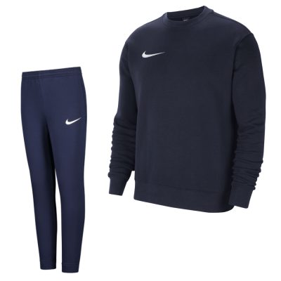 Nike Park 20 Fleece Sweat Trainingspak Kids Donkerblauw