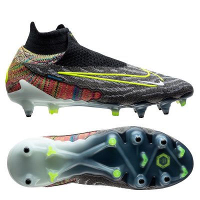 Nike Phantom GX Elite Fusion DF SG-PRO Anti-Clog Link - Zwart/Neon/Wit/Blauw