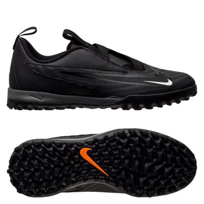 Nike Phantom Gx Academy Tf Black Pack - Zwart/wit/grijs Kinderen - Turf (Tf), maat 33½