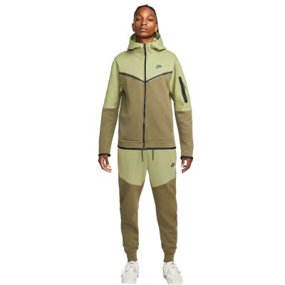 Nike Tech Fleece Trainingspak Olijfgroen Groen