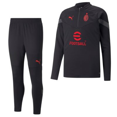 PUMA AC Milan 1/4-Zip Trainingspak 2022-2023 Zwart