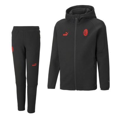 PUMA AC Milan Casual Trainingspak 2022-2023 Kids Zwart