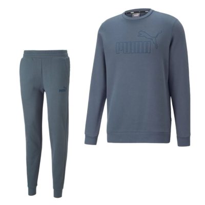 PUMA Essentials Elevated Crew Trainingspak Grijsblauw