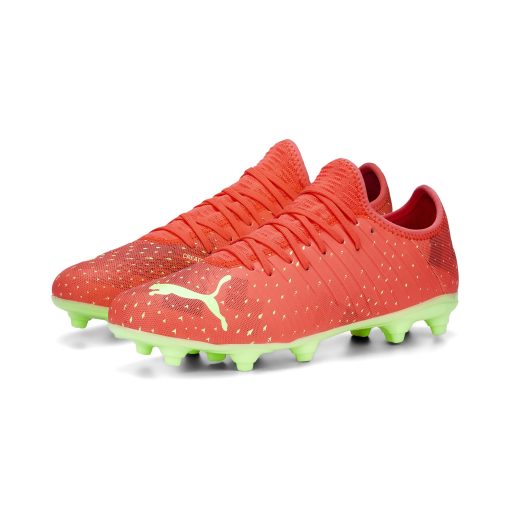 PUMA Future 4.4 Gras / Kunstgras Voetbalschoenen (MG) Oranje Groen