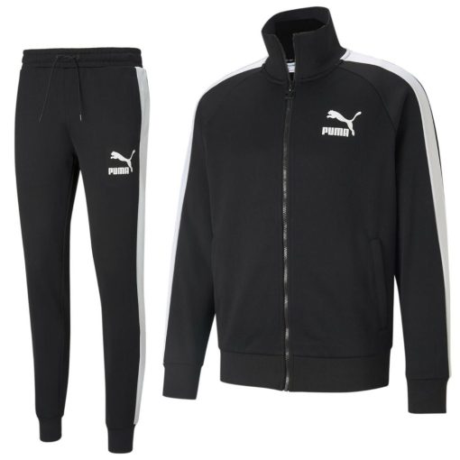 PUMA Iconic T7 Trainingspak Zwart Wit