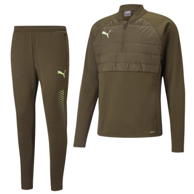 PUMA Individual Liga Hybrid Trainingspak Olijfgroen