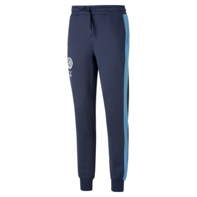 PUMA Manchester City FtblHeritage Trainingsbroek 2022-2023 Donkerblauw Lichtblauw