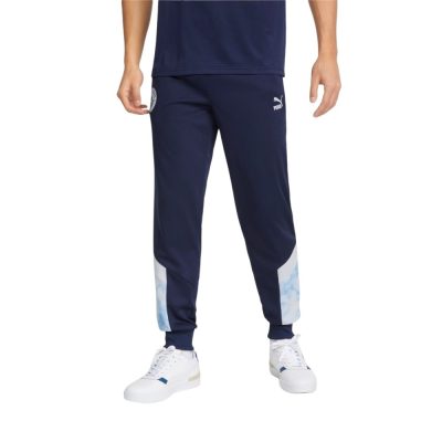 PUMA Manchester City Iconic MCS Mesh Track Trainingsbroek Donkerblauw Wit