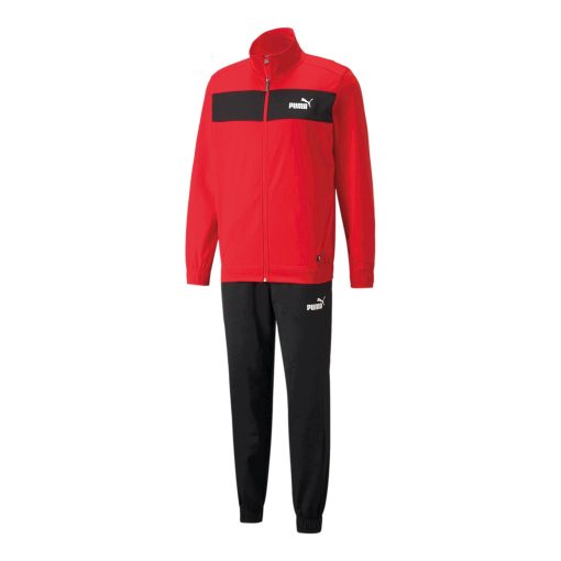 PUMA Polyester Club Trainingspak Rood Zwart