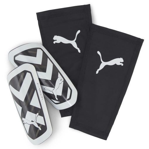 PUMA Ultra Flex Sleeve Scheenbeschermers Zwart Wit