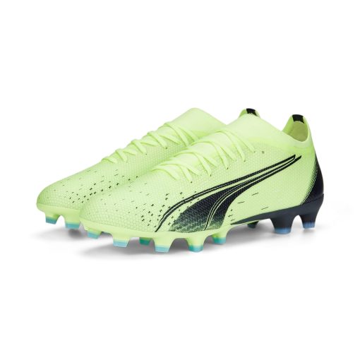 PUMA Ultra Match Gras / Kunstgras Voetbalschoenen (MG) Lichtgroen Zwart Blauw