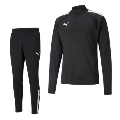 PUMA teamLIGA 1/4-Zip Trainingspak Zwart Zwart