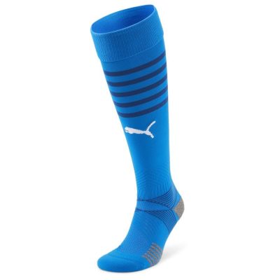 Teamfinal Socks Electric Blue Lemonade-PUMA White, maat 35-38