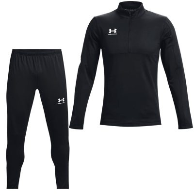 Under Armour Challenger Drill Trainingspak Zwart Wit