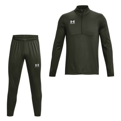 Under Armour Challenger Trainingspak Donkergroen