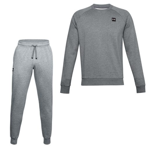 Under Armour Rival Fleece Crew Trainingspak Grijs