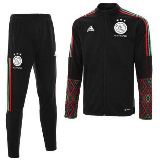 adidas Ajax Daily Paper Full-Zip Trainingspak 2022-2023 Zwart