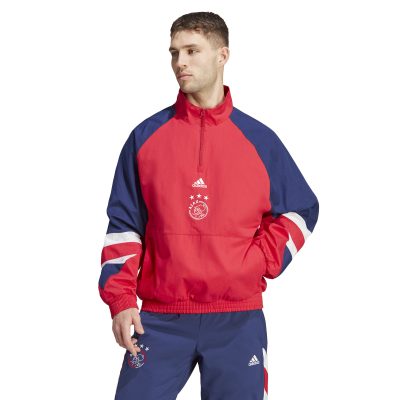 adidas Ajax Icon Trainingstrui Rood Blauw Wit