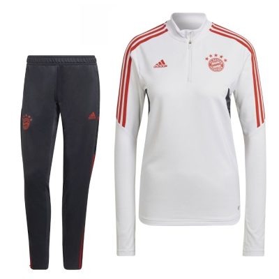 adidas Bayern Munchen Trainingspak 2022-2023 Dames Wit Grijs