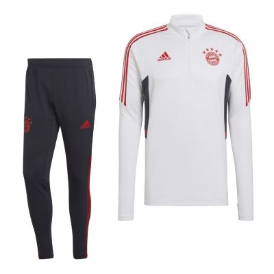 adidas Bayern Munchen Trainingspak 2022-2023 Wit Grijs