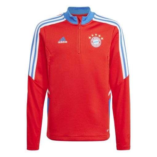 adidas Bayern München Trainingstrui 2022-2023 Kids Felrood Lichtblauw Wit