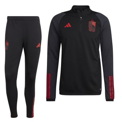 adidas België Trainingspak 2022-2024 Kids Zwart Rood