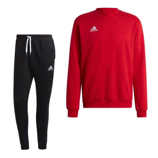 adidas Entrada 22 Crew Sweater Trainingspak Rood Zwart