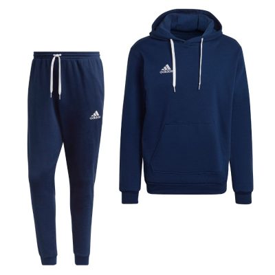 adidas Entrada 22 Sweat Hoodie Trainingspak Donkerblauw Wit