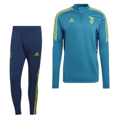 adidas Juventus Trainingspak 2022-2023 Blauw Blauw