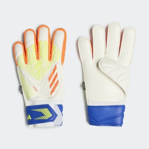 adidas Keepershandschoenen Predator Match Fingersave - Wit/rood/turquoise, maat 8