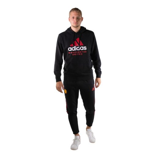 adidas Manchester United DNA Hooded Trainingspak 2022-2023 Zwart