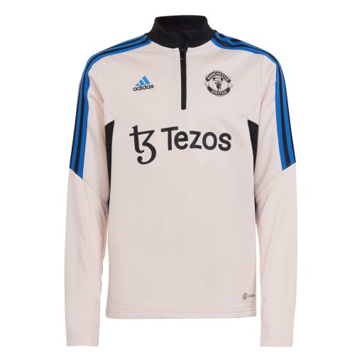 adidas Manchester United Trainingstrui 2022-2023 Kids Lichtroze Zwart Blauw