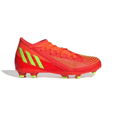 adidas Predator Edge.3 Gras Voetbalschoenen (FG) Kids Rood Groen