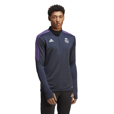 adidas Real Madrid Trainingstrui 2022-2023 Donkerblauw Paars Wit