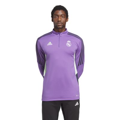 adidas Real Madrid Trainingstrui 2022-2023 Paars Zwart Wit