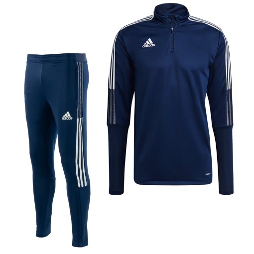 adidas Tiro 21 Trainingspak Donkerblauw Wit