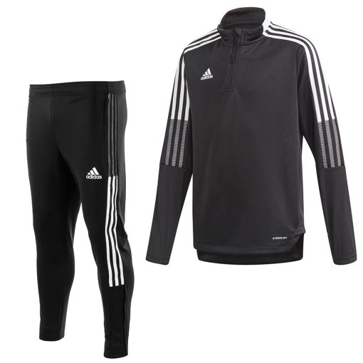 adidas Tiro 21 Trainingspak Kids Zwart Wit