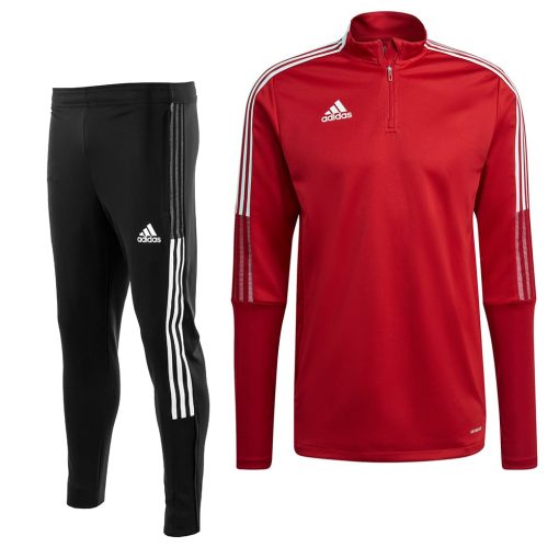 adidas Tiro 21 Trainingspak Rood Wit