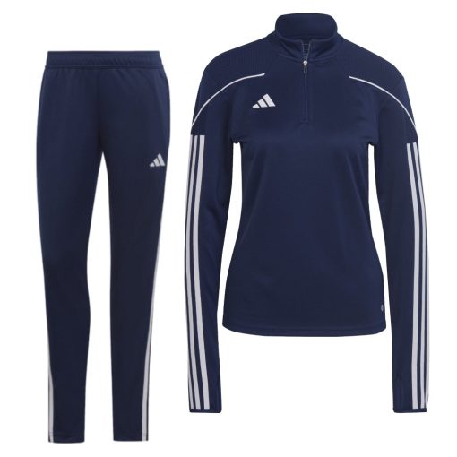 adidas Tiro 23 League 1/4-Zip Trainingspak Dames Donkerblauw Wit