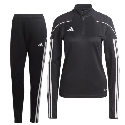 adidas Tiro 23 League 1/4-Zip Trainingspak Dames Zwart Wit