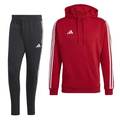 adidas Tiro 23 League Sweat Hoodie Trainingspak Rood Zwart