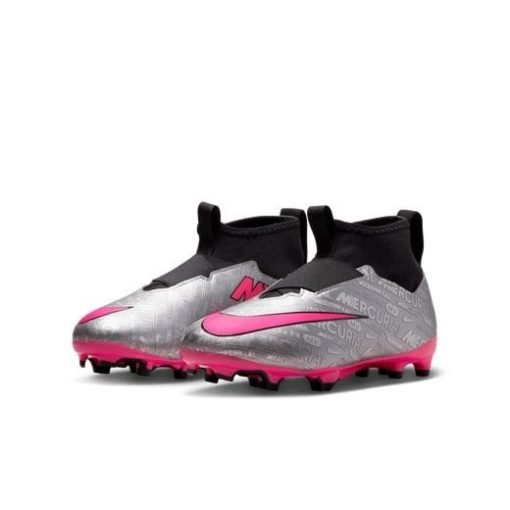 Nike Air Zoom Mercurial Superfly 9 Academy Mg Xxv - Zilver/roze/zwart/neon Kids - Kunstgras (Ag) / Natuurgras (Fg), maat 32