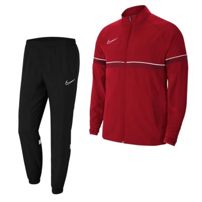 Nike Dri-Fit Academy 21 Woven Trainingspak Rood Wit Zwart