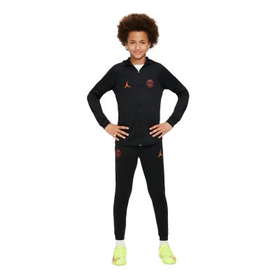 Nike Jordan Paris Saint-Germain Strike Hooded Trainingspak 2022-2023 Kids Zwart Rood